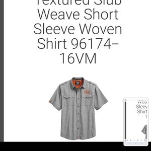 HARLEY DAVIDSON ss button down shirt